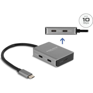 DELOCK USB 10 Gbps 4 Port USB Type-C Hub 