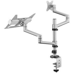  TRANSMEDIA My Wall HL52L 1fach Monitor-Tischhalterung 43,2 cm (17") - 81,3 cm (32") Silber  