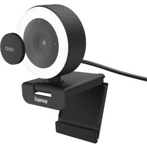 HAMA C-850 Pro Webcam 2560 x 1440 Pixel Klemm-Halterung, Standfuß, Stereo-Mikrofon 