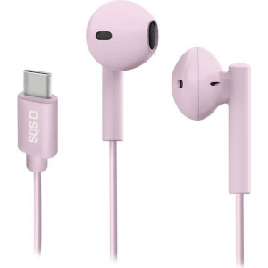 SBS Studio Mix Semi-In-Ear-Kopfhörer mit USB-C-Anschluss pink - Headset 
