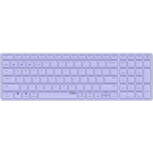  RAPOO E9700M Tastatur RF Wireless + Bluetooth QWERTZ Deutsch Lila (00215396) Tastaturen 