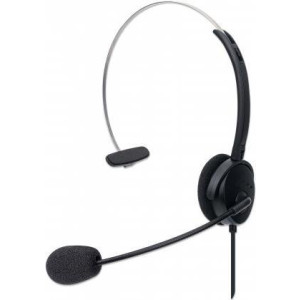 MANHATTAN Mono USB-Headset Ohraufliegendes Design On-Ear Ohrmuschel einseitig 