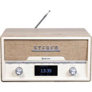 DENVER Inter Sales Retro DAB+/FM Radio mit CD/BT/USB 