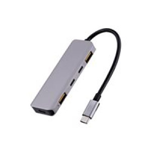 TNB 5-in-1-Hub - USB-C und USB-A 100W Power Delivery - USB 3.2 10Gbps (TCHUBUSBC) 