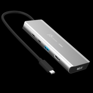 J5 CREATE JCD401-N USB4 Dual 4K Multi-Port Hub - Kabelgebunden - USB 3.2 Gen 2 