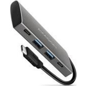 AXAGON HMC-4G2 Multiport-Hub USB 3.1 HDMI Gbit-LAN 2x USB-A USB-C (HMC-4G2) 