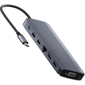 ANKER Innovations USB-C Hub 14-in-1 Triple Display 100W Max Power Delivery 5 Gbit/s USB-A (A83890A1) 