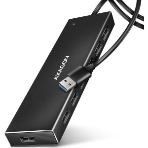 AXAGON HUE-F7A USB-Hub, 7x USB 3.2 Gen 1, externe Stromversorgung - 1m (HUE-F7A) 