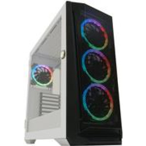 LC-POWER Gehäuse Gaming 805BW Holo-1_X RGB Black/White 