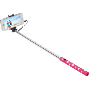 TERRATEC Ultron selfie hot shot Pink - 15 - 45 cm Selfie-Stick mit Kamera-Auslöser am Griff 