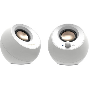 CREATIVE LABS Pebble V3 (weiß, Bluetooth, USB-C, Klinke) 