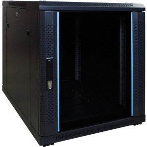 DSIT 12 HE, kleiner Serverschrank, mit Glastür (BxTxH) 600 x 600 x 720 mm 