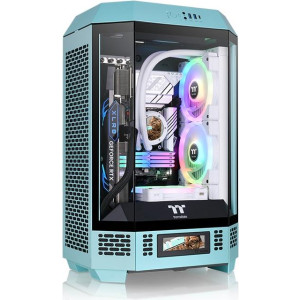 THERMALTAKE 300 Turquoise - Micro Tower - PC - Türkis - micro ATX - Mini-ATX - SPCC 