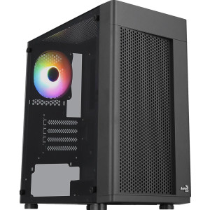 AEROCOOL Hexform - Mini Tower - PC - Schwarz - micro ATX - Mini-ITX - ABS - SPCC 