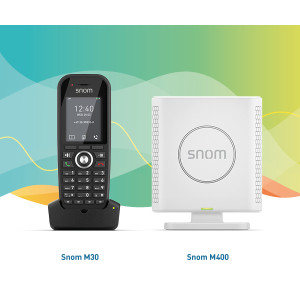 SNOM TECHNOLOGY M430 IP-DECT-Bundle mit Basistation und Mobilteil 