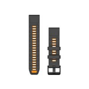 GARMIN QuickFit-Armband 22 mm Silikon Graphit/Spark Orange (010-13392-05) 