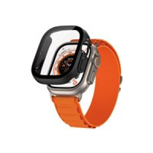 PANZERGLASS Bildschirmschutz für Smartwatch - komplettes Gehäuse - Glas - Rahmenfarbe schwarz 