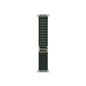 APPLE 49mm Dark Green Alpine Loop - Medium - Natural Titanium Finish (MXMV3ZM/A) 