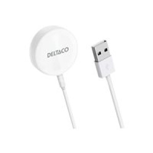 DELTACO Apple Watch Ladegerät USB 1m weiß (AWC-100) 