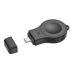 DELTACO Apple Watch Mini Ladegerät USB-C schwarz (AWC-102) 