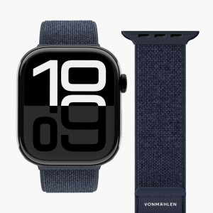 VONMÄHLEN Sport-Armband 2 für Apple Watch 42 44 45 49 mm dunkelblau (AWS00146) 