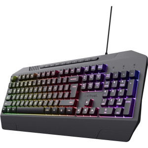  TRUST GXT 836 Evocx Tastatur Gaming USB QWERTY US Englisch Schwarz (24722) Tastaturen 