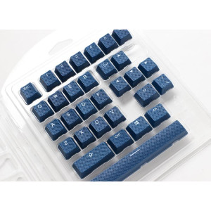 DUCKYCHANNEL Ducky Rubber Keycap Set, 31 Tasten, Double-Shot, gummiert, für Backlight - dunkelblau 