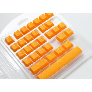 DUCKYCHANNEL Ducky Rubber Keycap Set, 31 Tasten, Double-Shot, gummiert, für Backlight - orange 