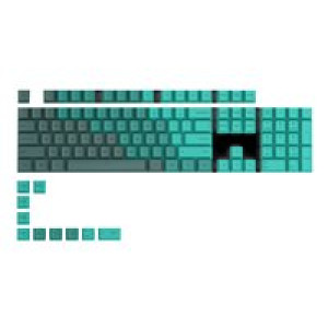 GLORIOUS GPBT Keycaps - 115 PBT Tastenkappen, ISO, UK-Layout, Rain Forest (GLO-KC-GPBT-RF-UK) 