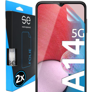 SMART ENGINEERED 2x3D Screen Protector for Samsung Galaxy A14 transparent 