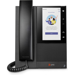 HP Poly CCX 505 Business-Medientelefon für Microsoft Teams, PoE-fähig 