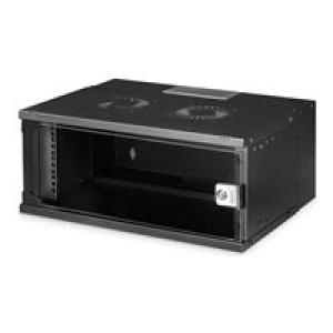 DIGITUS DN-49201 19 Zoll Wandgehäuse (B x H x T) 540 x 240 x 400 mm 4 HE Schwarz, Schwarz (RAL 