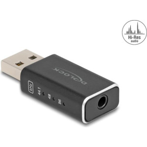DELOCK USB Gaming DAC 24 Bit / 96 kHz High Res Audio 