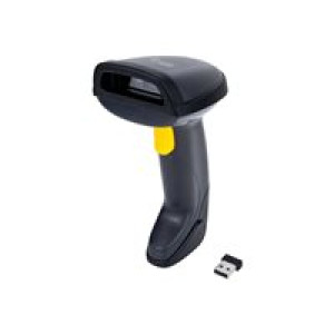 EQUIP Barcode Handscanner 2D Laser mit Halterung 2.4GHz sw 