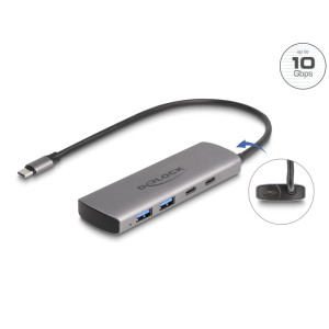 DELOCK USB 10 Gbps 2 Port USB Typ-A + 2 Port 