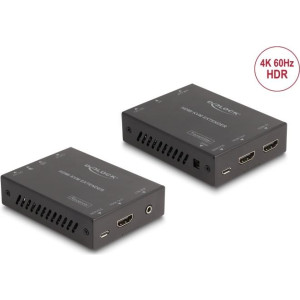  DELOCK HDMI KVM Extender Set über Cat.6 Kabel 4K 60 Hz 70 m  