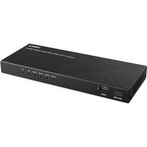  LINDY 4 Port HDMI 8K60 Splitter mit Audio  