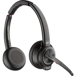 HP Poly Savi 8220 Office - Savi 8200 series - Headset - On-Ear - DECT - kabellos - aktive Rauschunte 