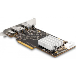 DELOCK PCI Express x8 - 2x USB 3.2 Gen 2x2 Typ C + 2x USB 3.2 Gen 1 Typ A 