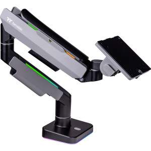  THERMALTAKE Single RGB Gaming Monitor Arm (schwarz, für Monitore 17" - 49")  