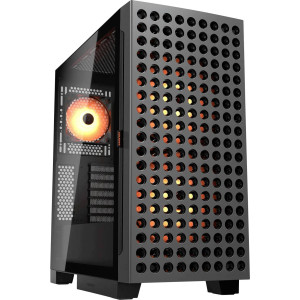 COUGAR GAMING Gehäuse Midi-Tower, Airface ECO, ARGB, Schwarz 