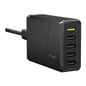 GREEN CELL Charger 52W 5-Port USB3.0 Schwarz 