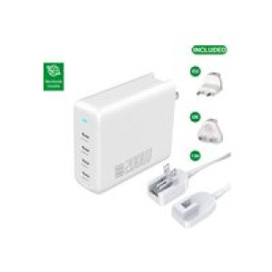 4SMARTS Ladegert GaN Flex Pro 200W 4 USB-C. weiß 
