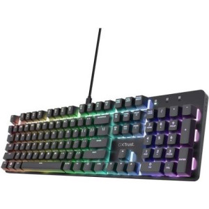  TRUST GXT 871 Zora Tastatur Gaming USB QWERTY US Englisch Schwarz (25510) Tastaturen 