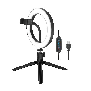 LOGILINK Smartphone-Ringlicht mit Stativ und Controller 