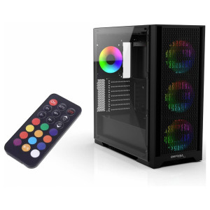 CIAN TECHNOLOGY INCA EMG-15XB - Midi Tower - PC - Schwarz - ATX - micro ATX - Mini-ATX 