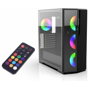 CIAN TECHNOLOGY INCA EMG-17XN - Midi Tower - PC - Schwarz - ATX - micro ATX - Mini-ITX 