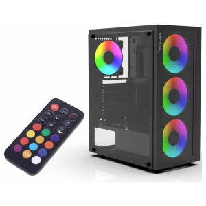 CIAN TECHNOLOGY INCA EMG-15XN - Midi Tower - PC - Schwarz - ATX - micro ATX - Mini-ATX 