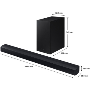SAMSUNG HW-C400 Soundbar mit Subwoofer schwarz 