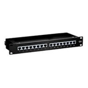 EQUIP Patch Panel 19" Cat6/E 16-Port 1HE schwarz 